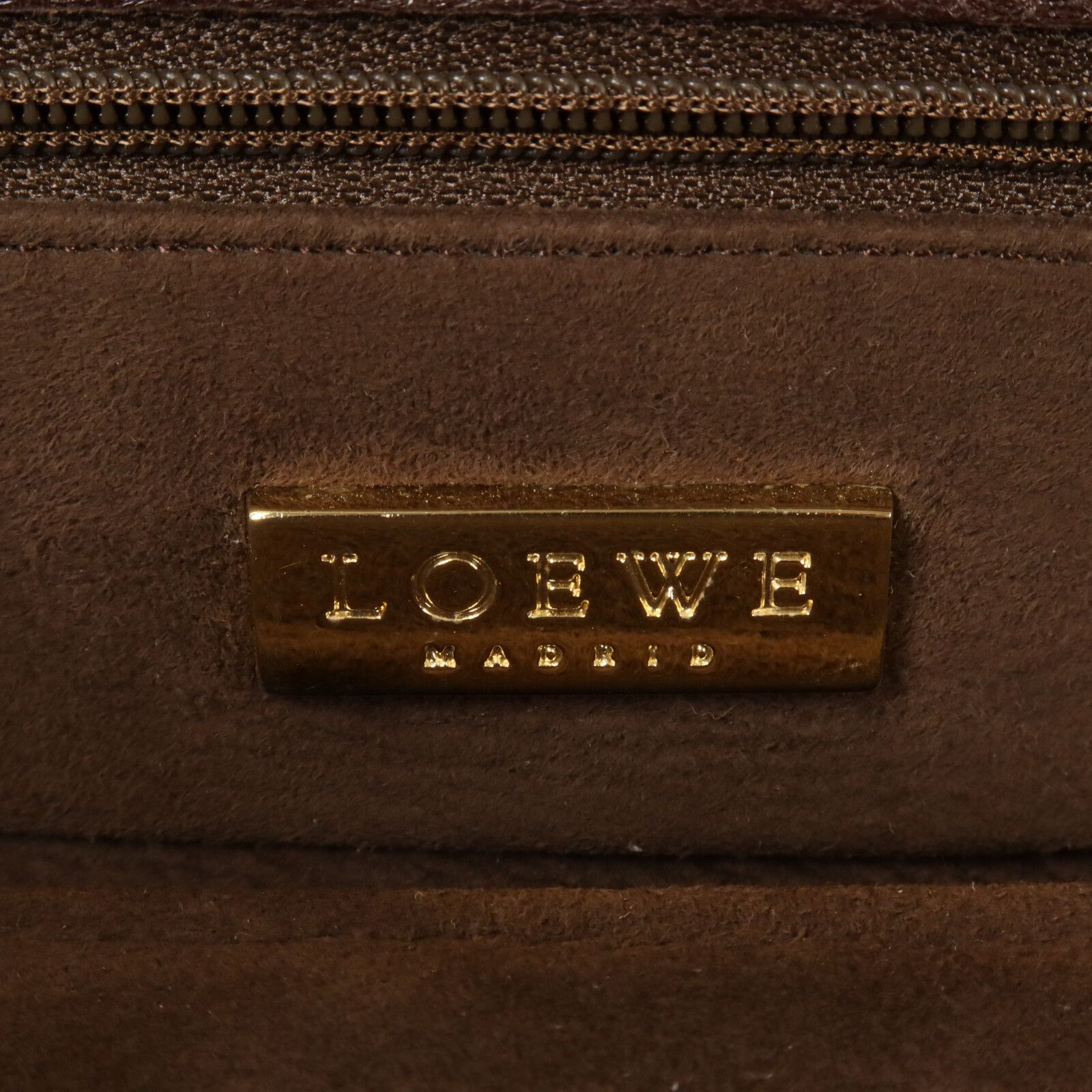 Lambskin Leather Wood Handle Tote Bag — view 6