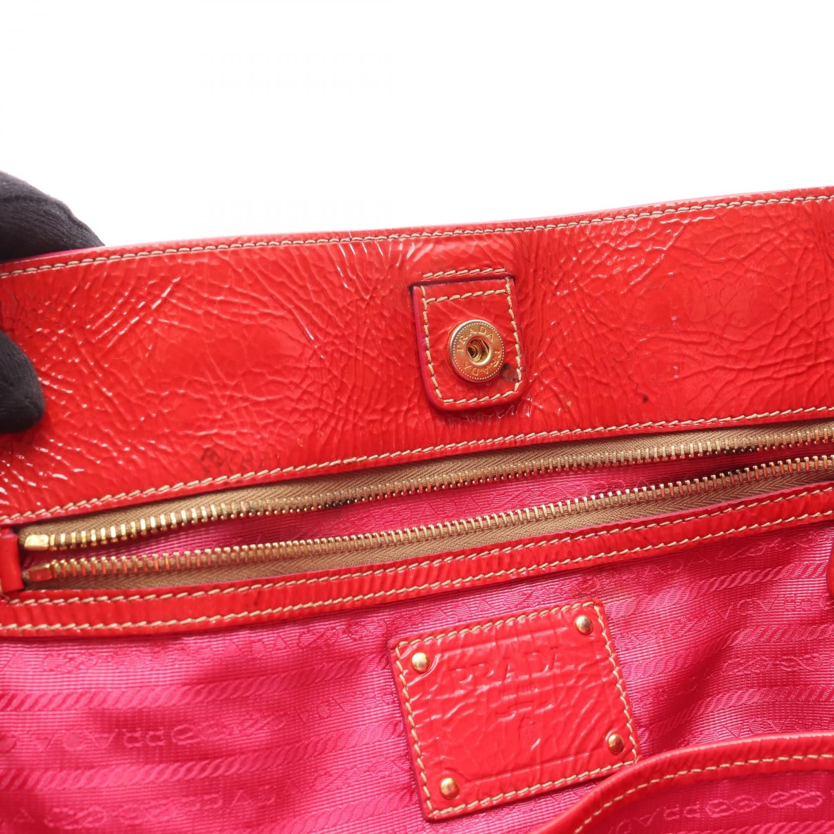 Tote Bag Red Patent Leather — view 14
