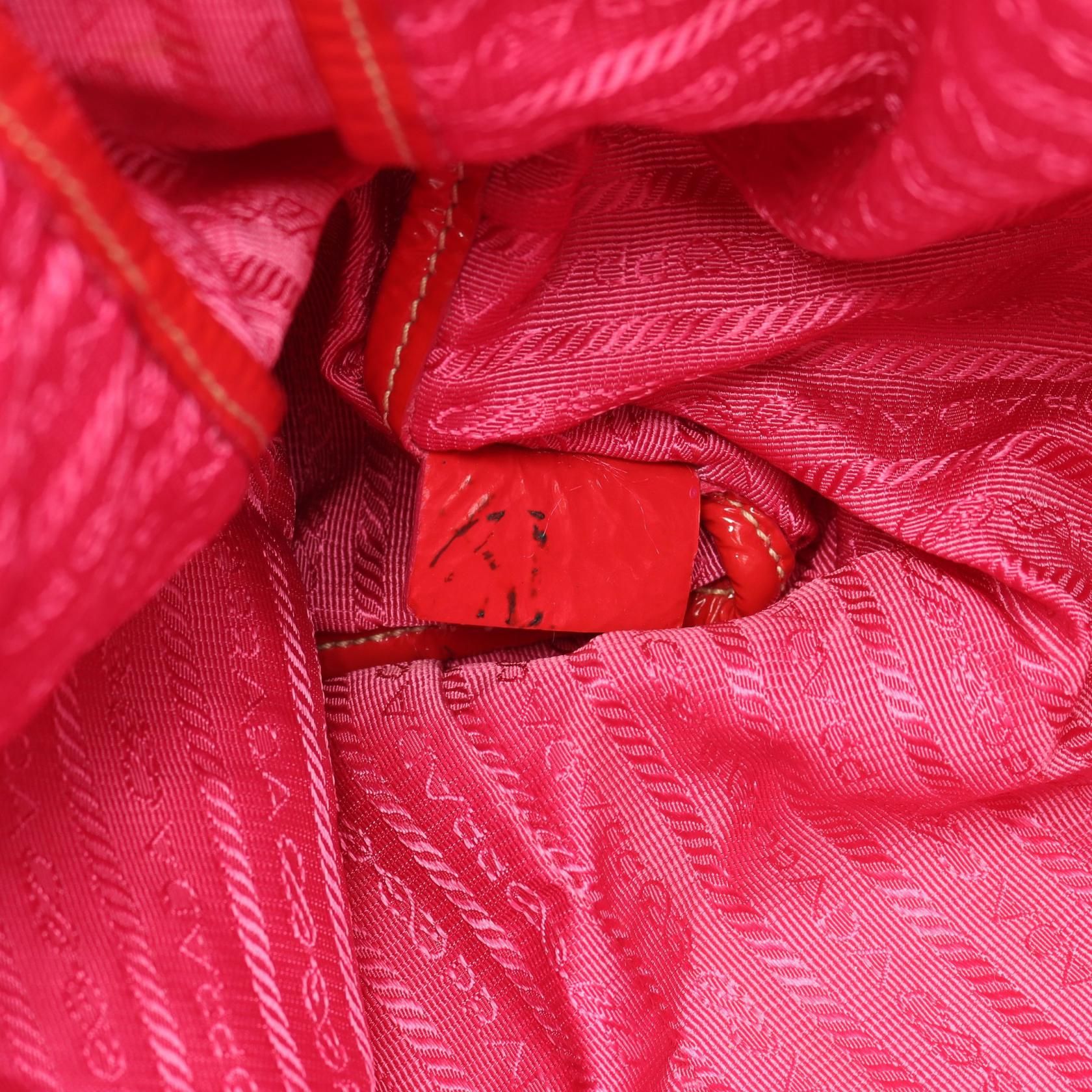 Tote Bag Red Patent Leather — view 6
