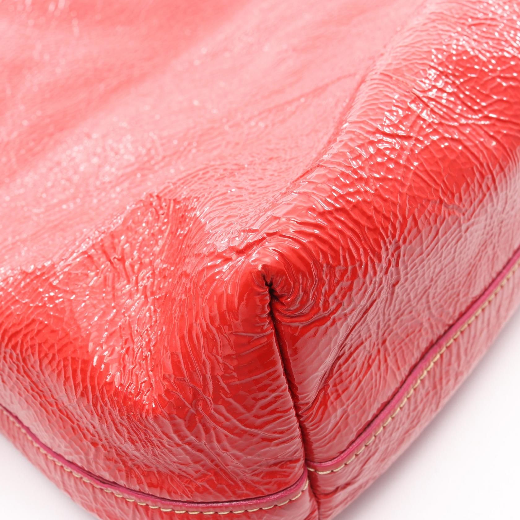 Tote Bag Red Patent Leather — view 7