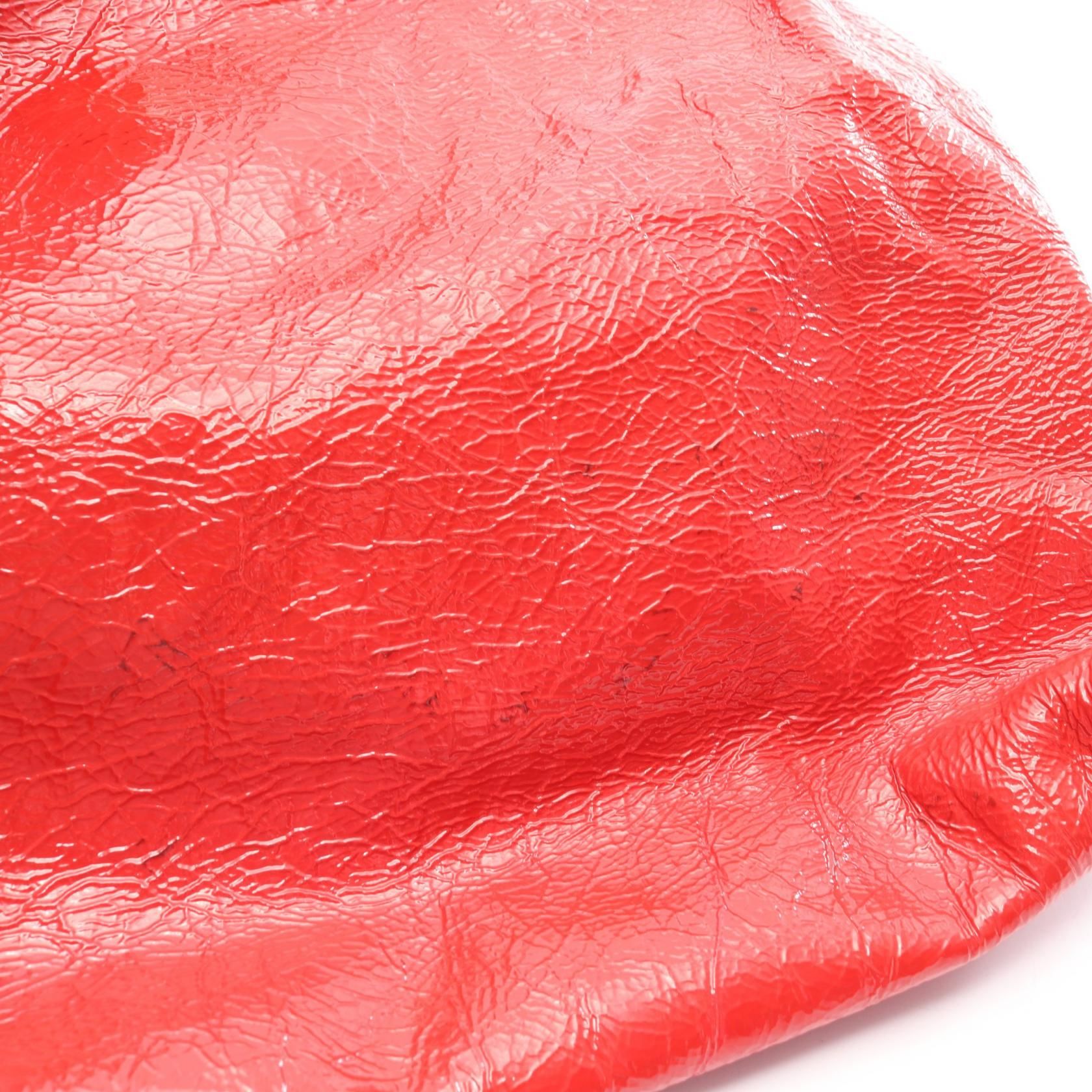 Tote Bag Red Patent Leather — view 8