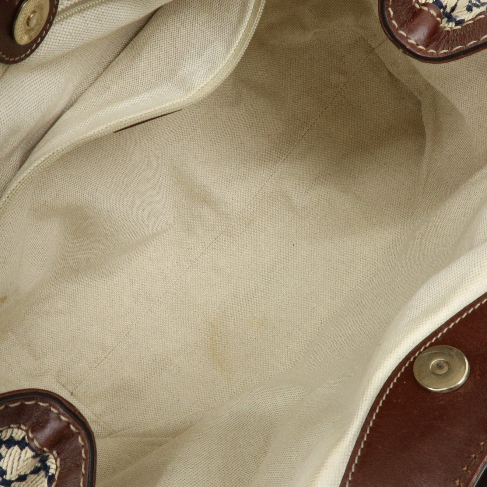 Sukey Diamante Interlocking G GG Canvas Leather Hand Bag 211944 — view 19