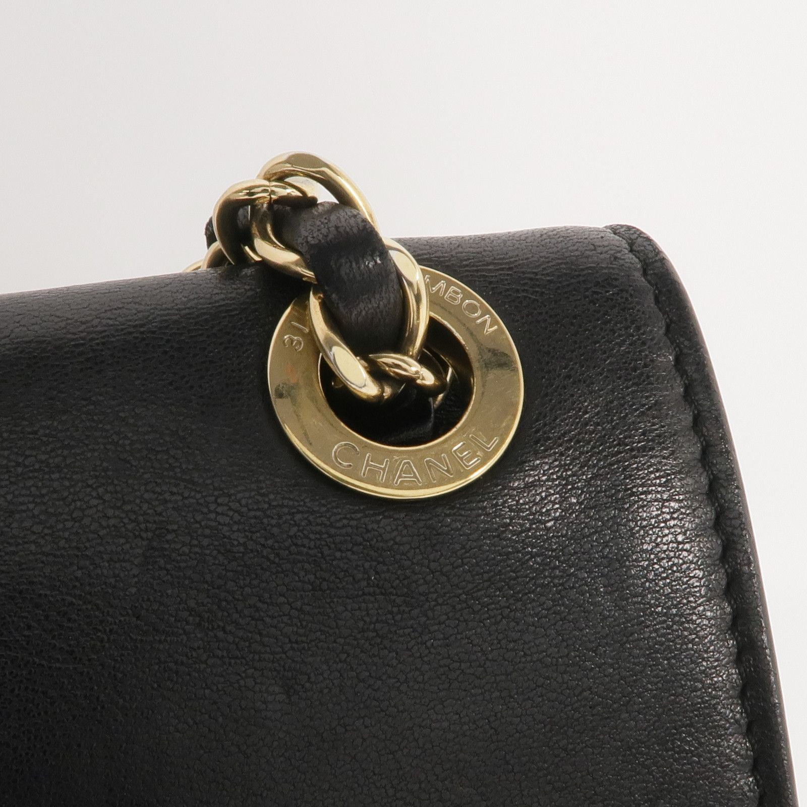 Retro Label Flap Shoulder Bag, Black — view 11