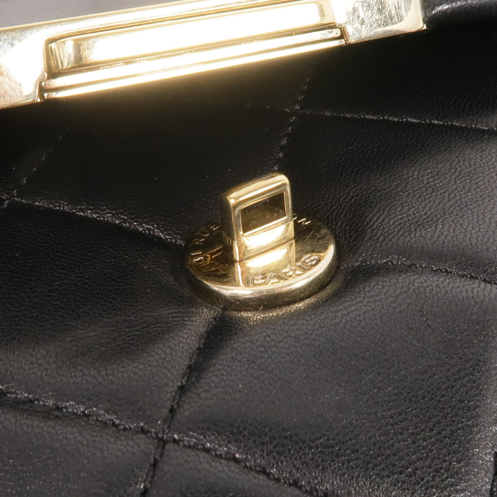 Retro Label Flap Shoulder Bag, Black — view 12