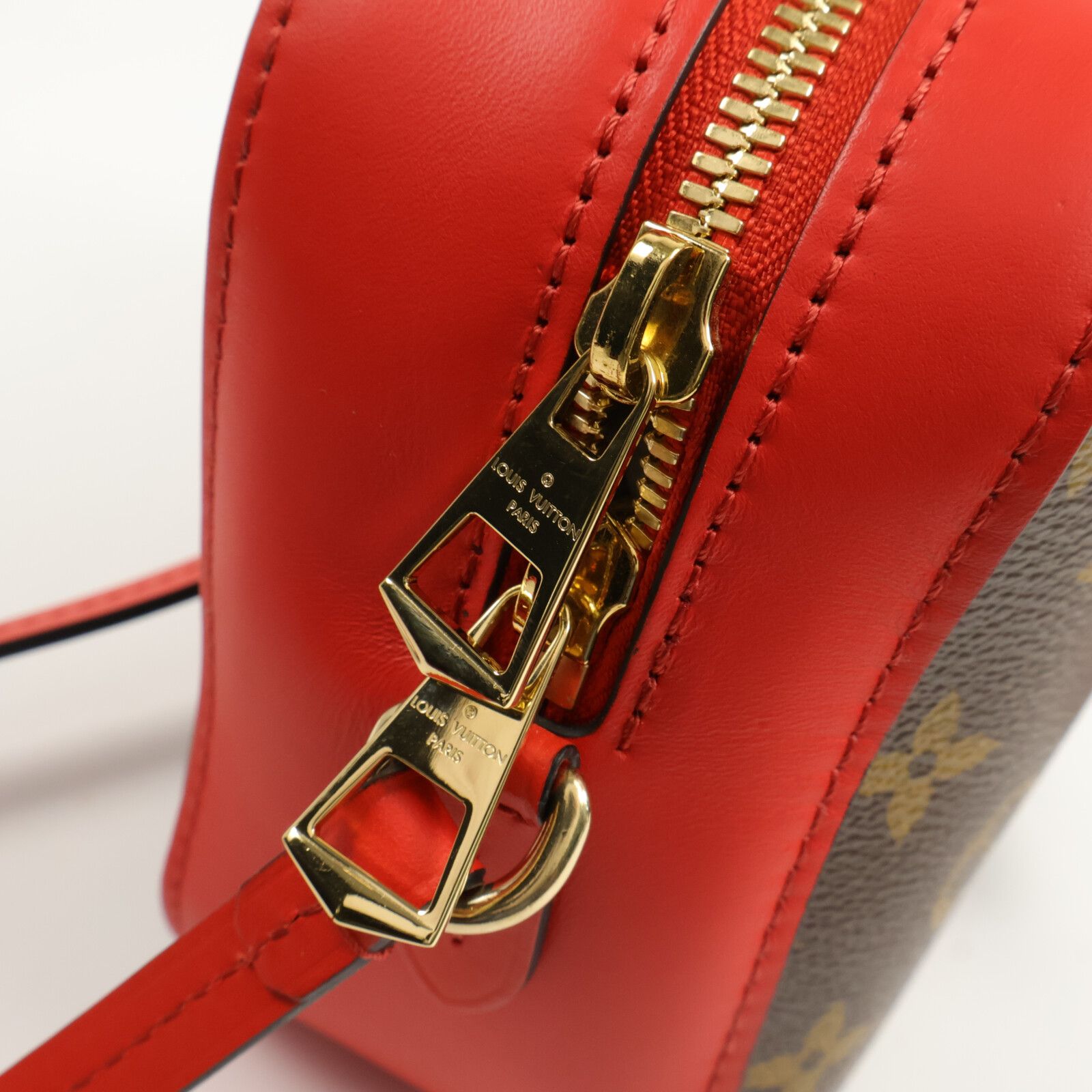 Monogram Saintonge Hand-turned Shoulder And Back Bag Brown Red 2way Shoulder Bag M 43556, Brown — view 14