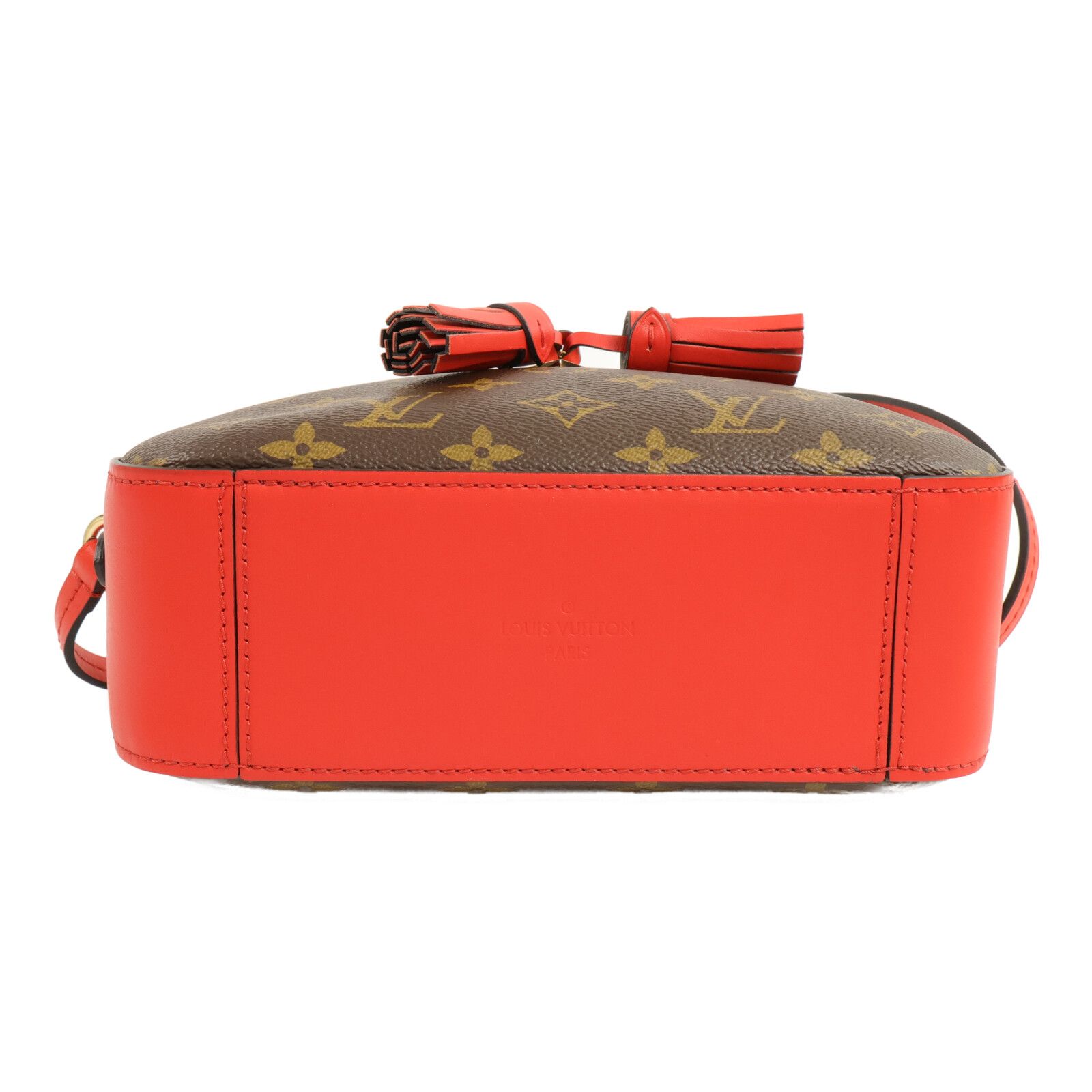 Monogram Saintonge Hand-turned Shoulder And Back Bag Brown Red 2way Shoulder Bag M 43556, Brown — view 4