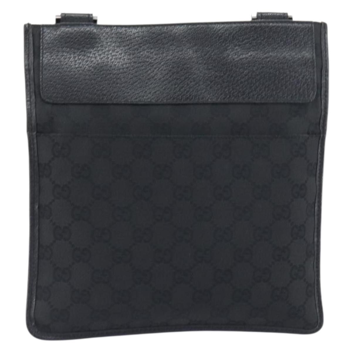 GG Monogram Messenger Crossbody Bag Black — view 2