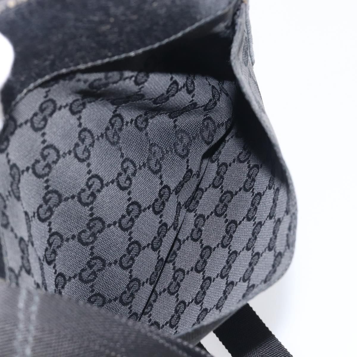 GG Monogram Messenger Crossbody Bag Black — view 11