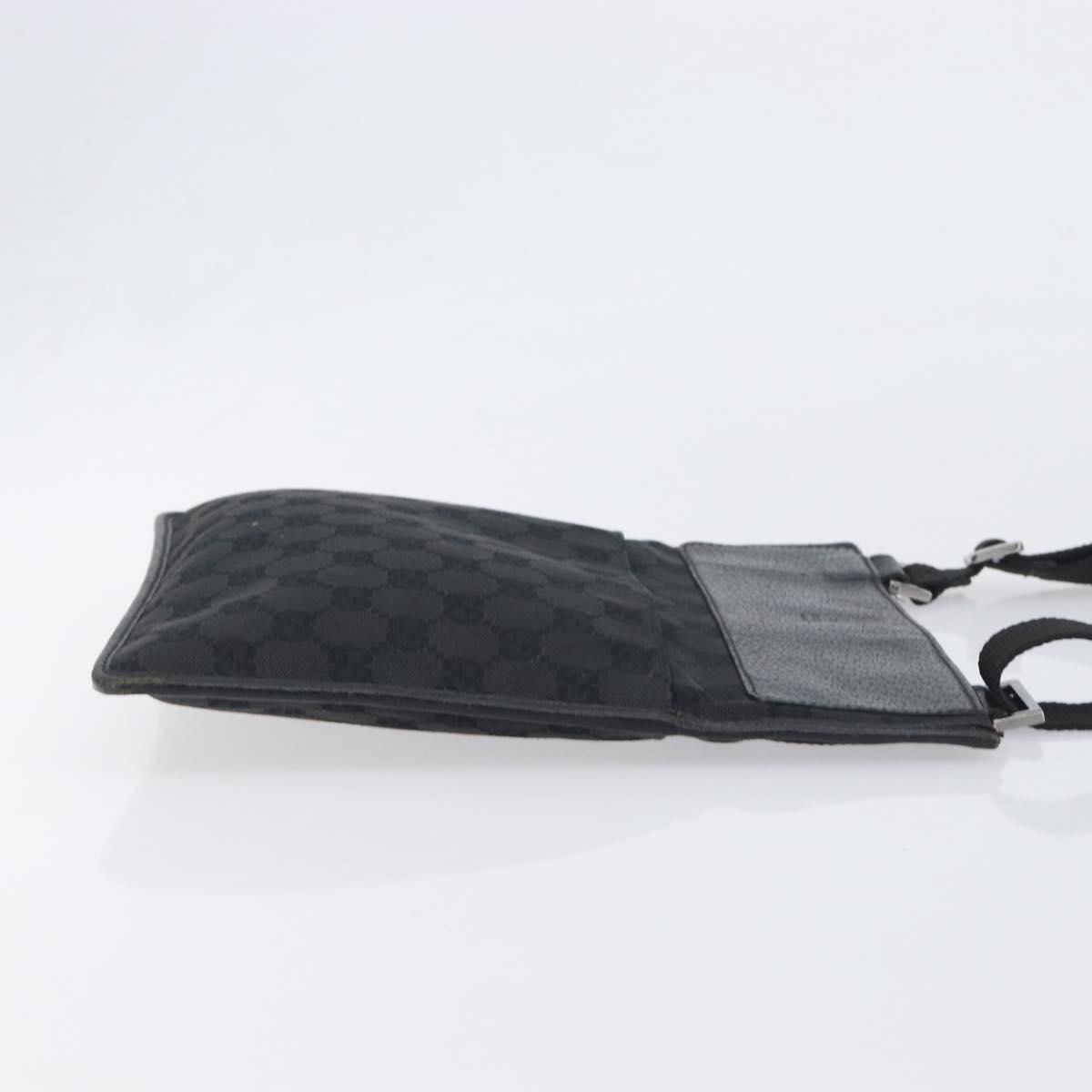 GG Monogram Messenger Crossbody Bag Black — view 3
