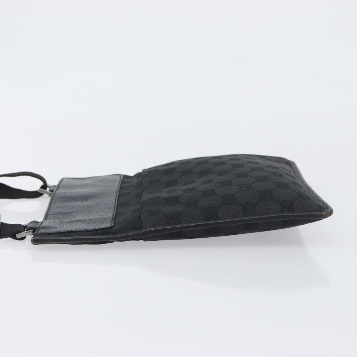 GG Monogram Messenger Crossbody Bag Black — view 4