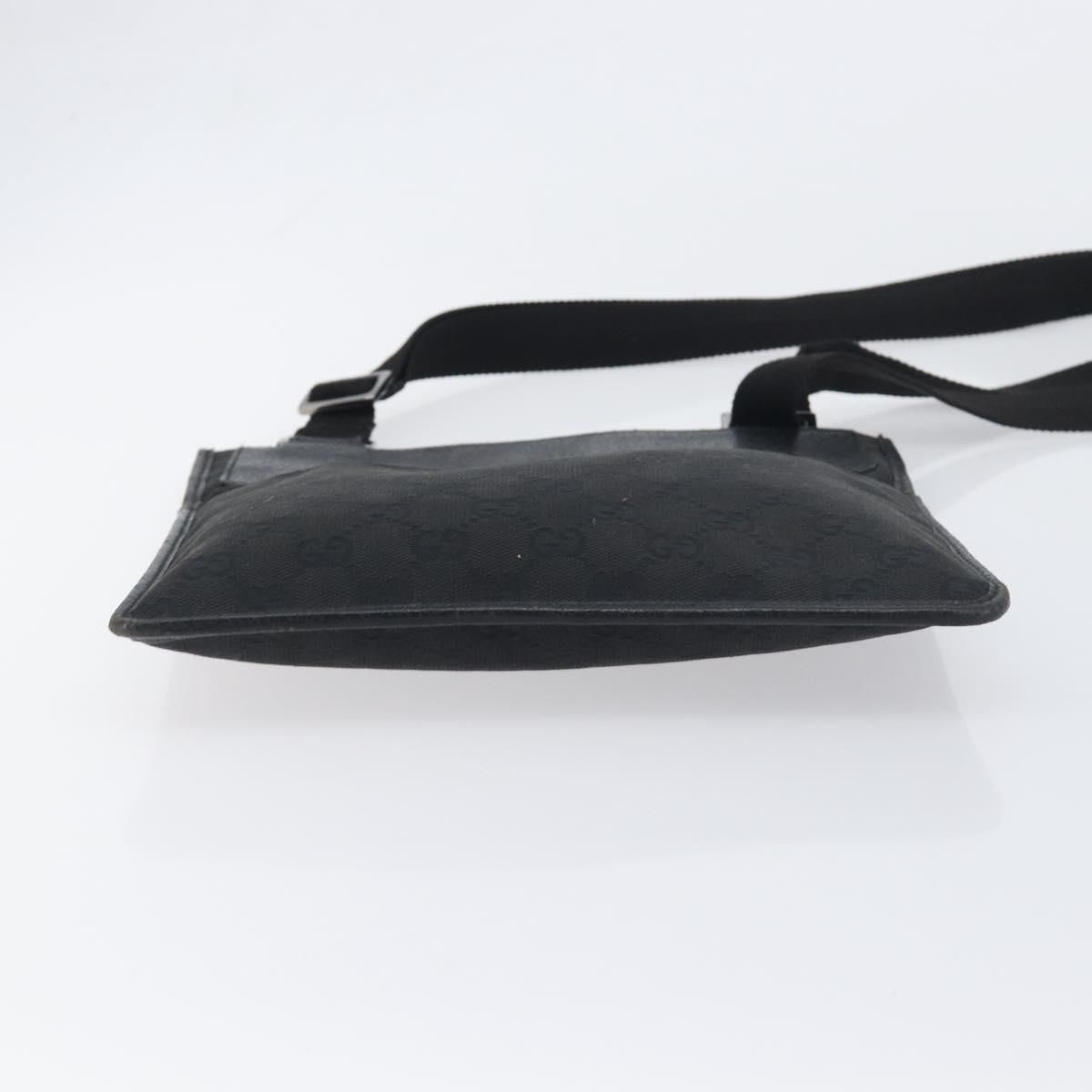 GG Monogram Messenger Crossbody Bag Black — view 5