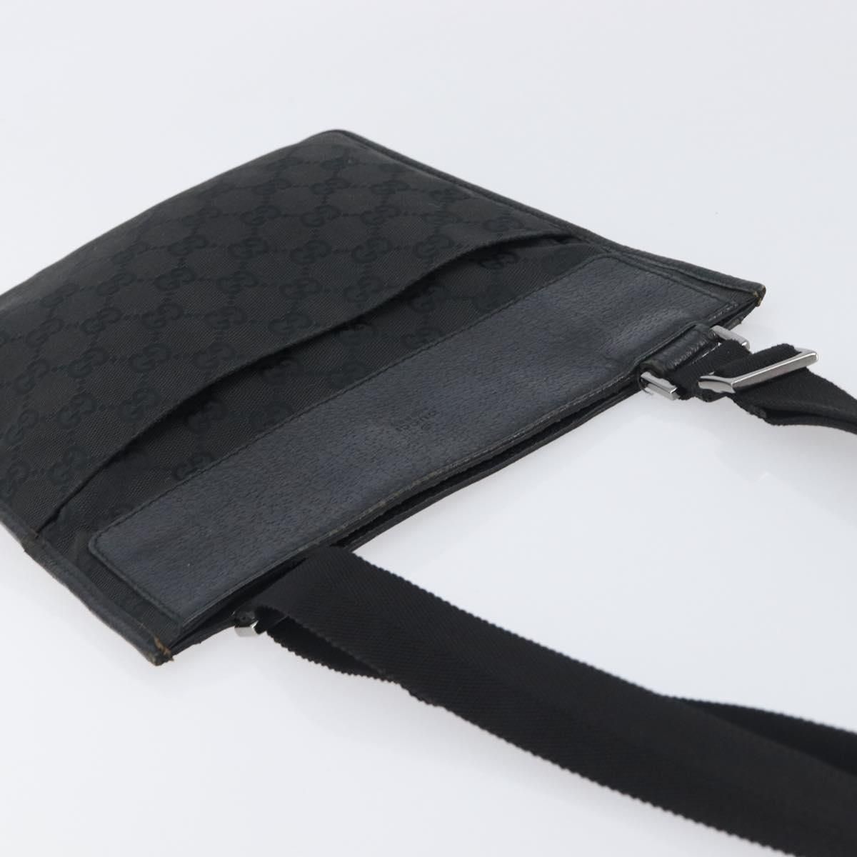 GG Monogram Messenger Crossbody Bag Black — view 6