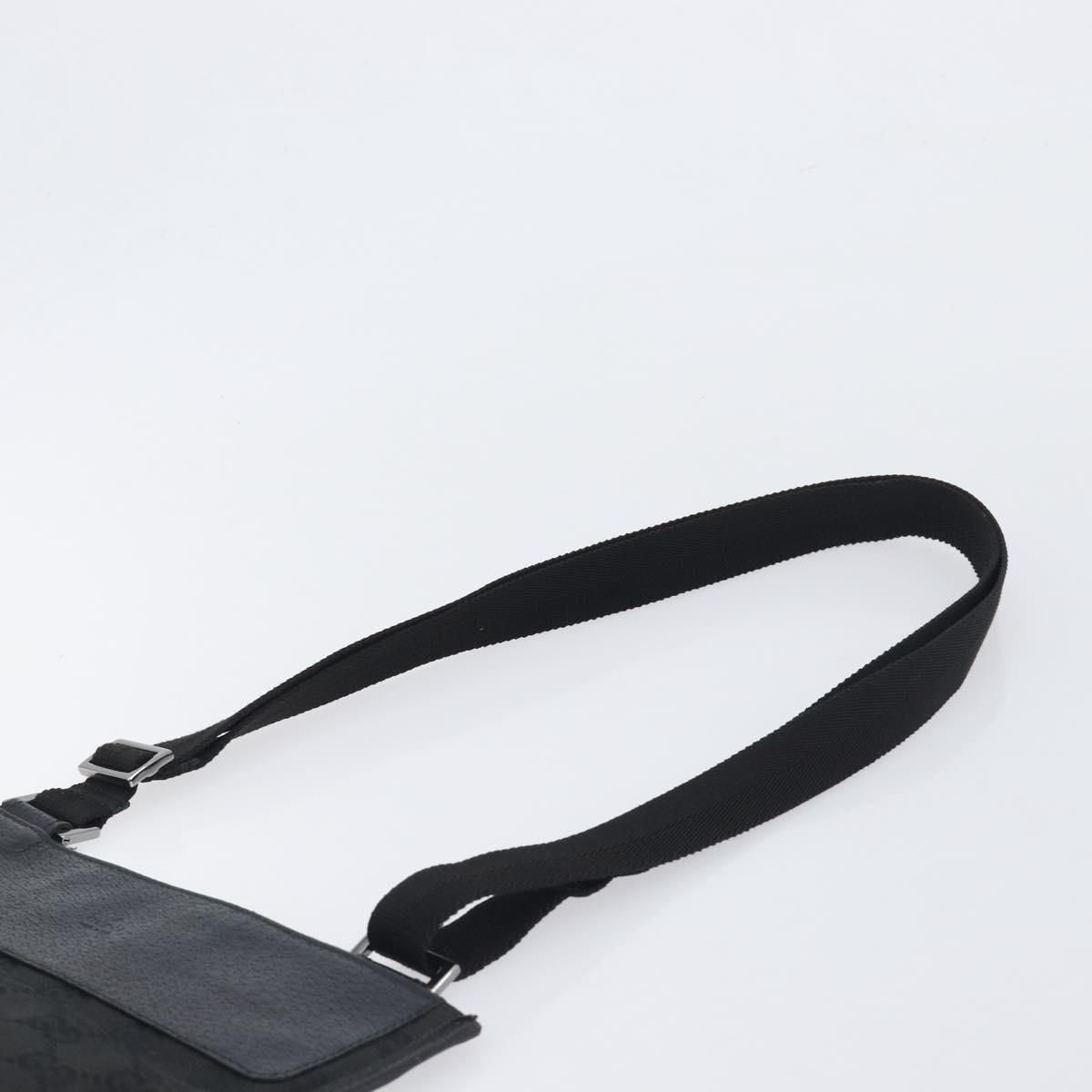 GG Monogram Messenger Crossbody Bag Black — view 8