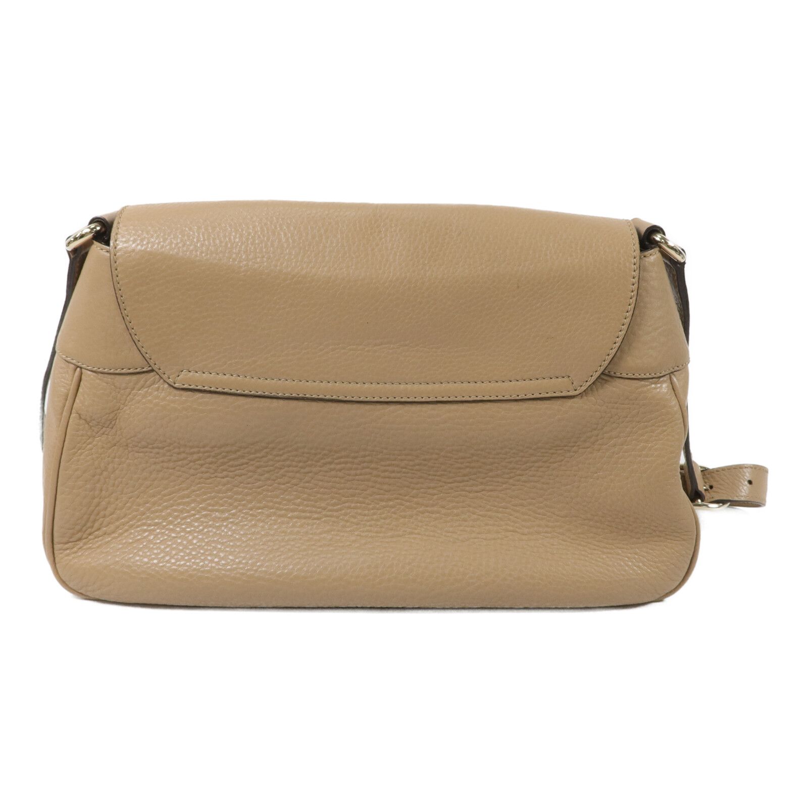 Beige Calfskin Front Flap Bag — view 2