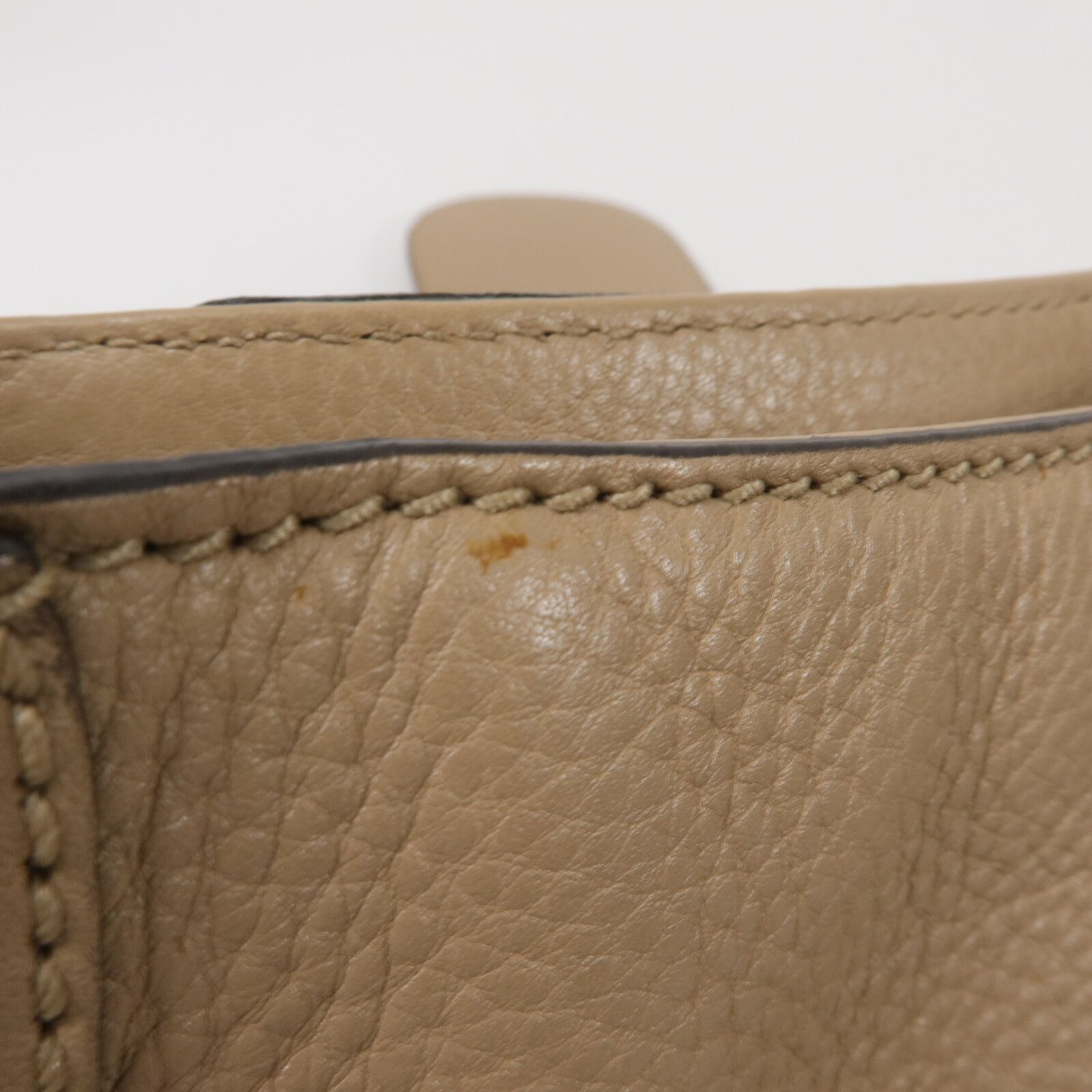 Beige Calfskin Front Flap Bag — view 16