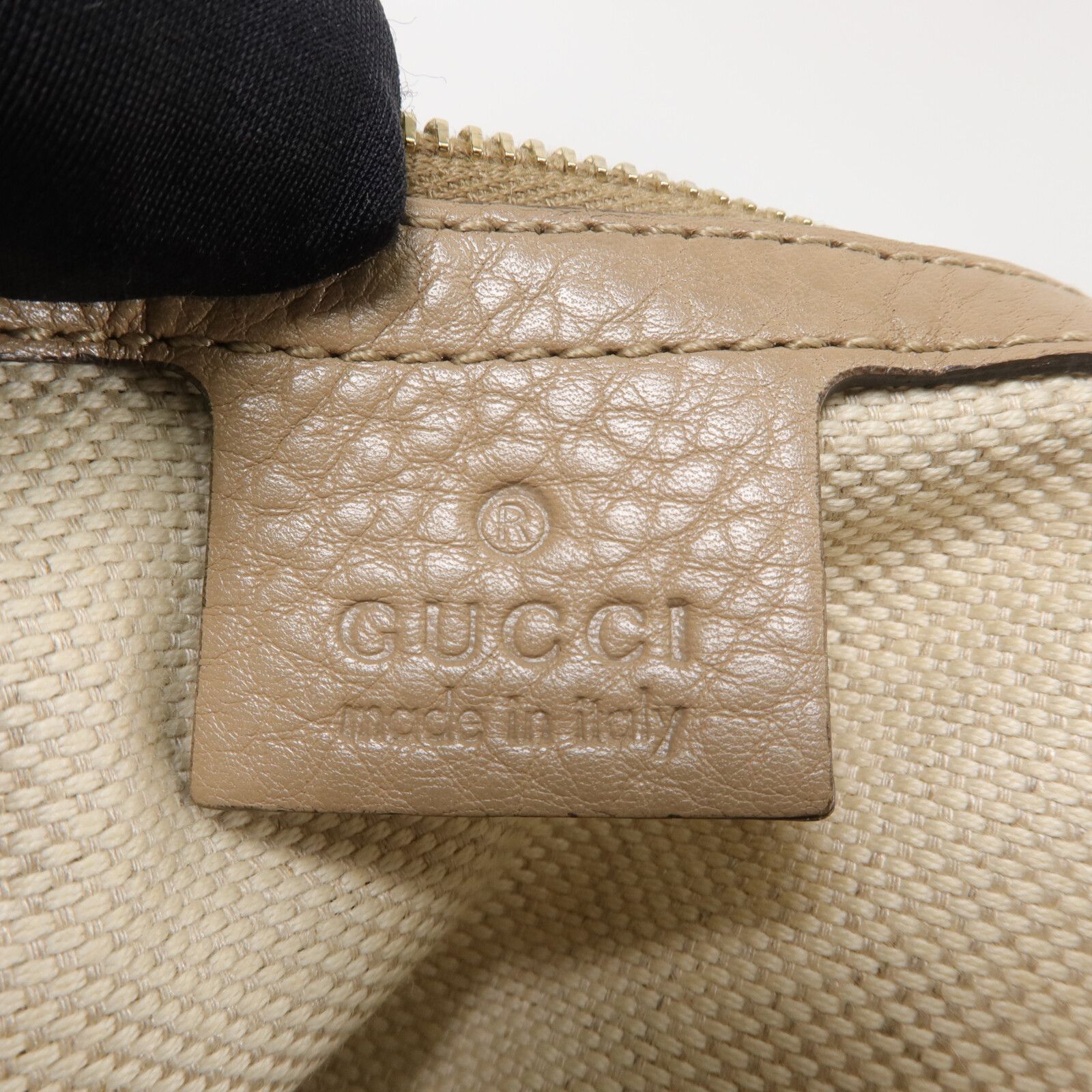 Beige Calfskin Front Flap Bag — view 6