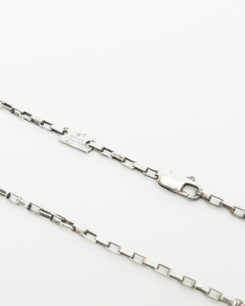 Gg Chain Silver Necklace — view 3