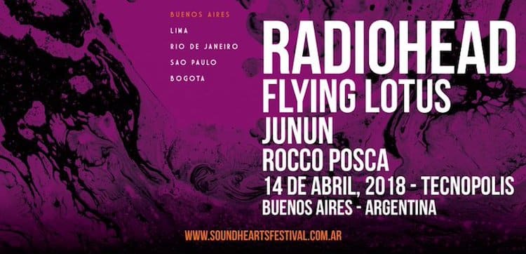 Radiohead en Tecnópolis, sáb, 14 abr 2018