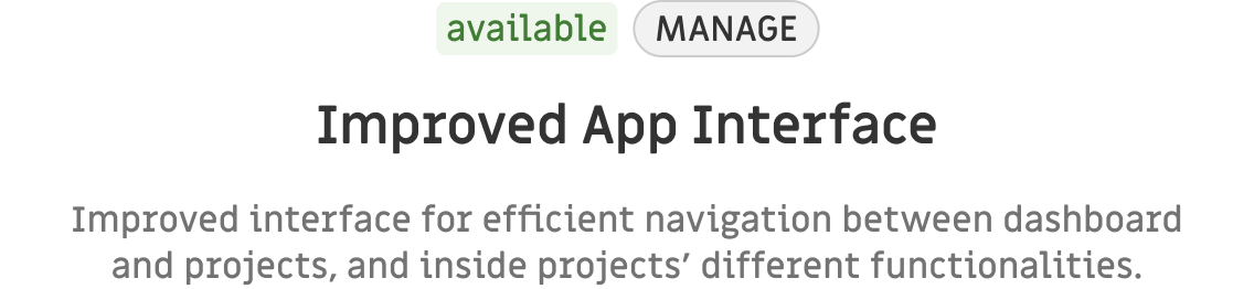 App Interface