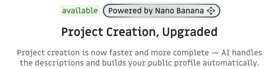 create projects