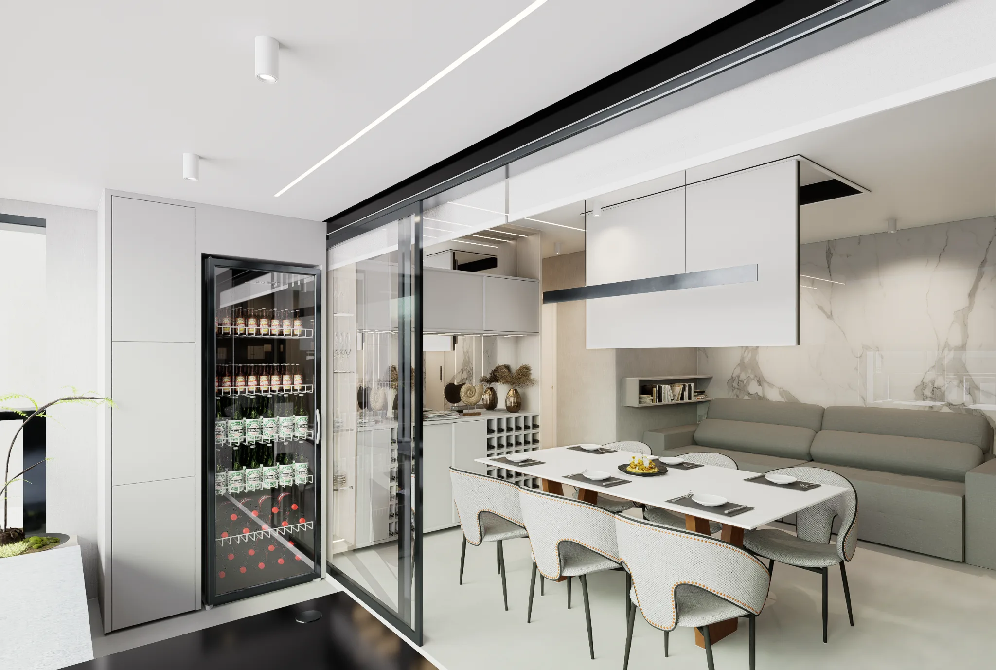 Projeto Residencial — Elegância Contemporânea e Integração dos Ambientes