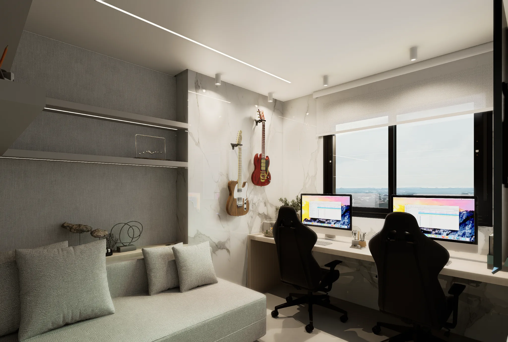 Projeto Residencial — Elegância Contemporânea e Integração dos Ambientes