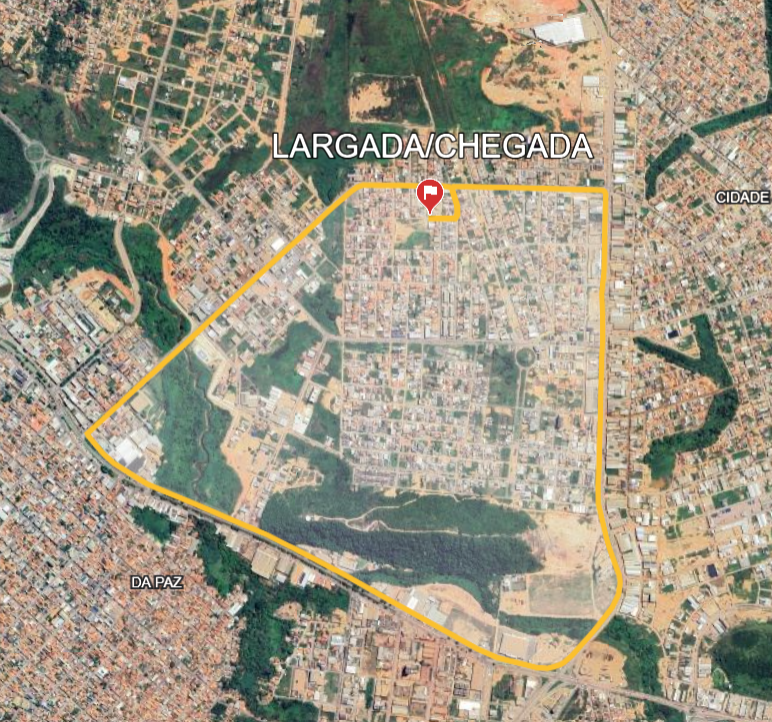 MAPA DE PERCURSO 7KM - CORRIDA DO CÍRIO DE PARAUAPEBAS