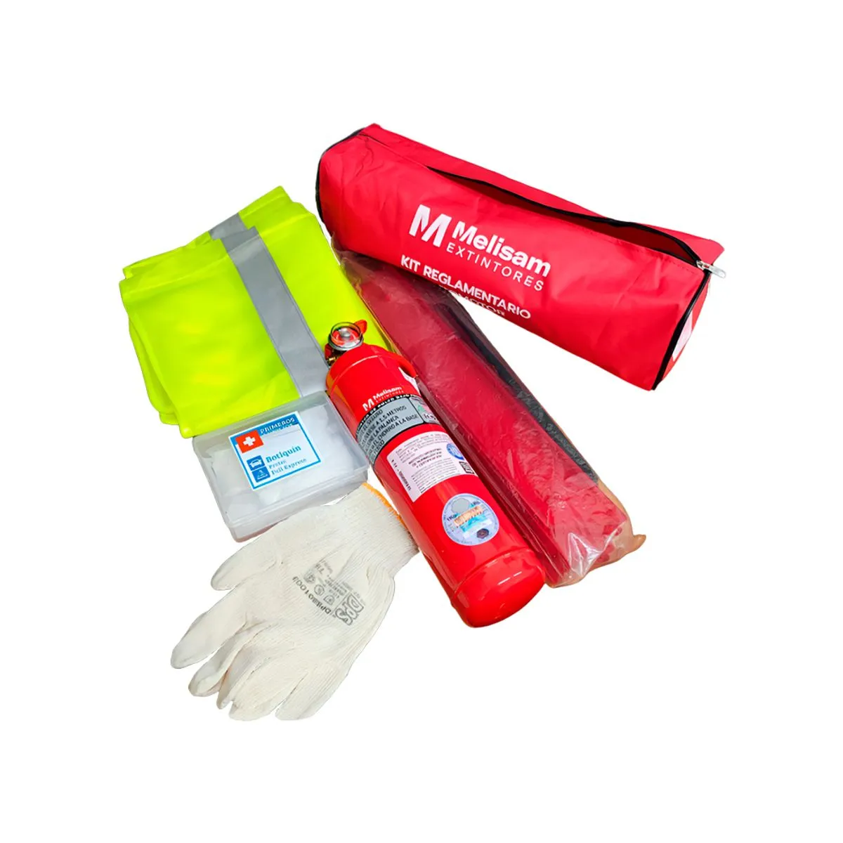 KIT AUTOMOTOR 1KG 3" -BAL-CHALECO-GTE-BOT-BOLSO ROJO -MELISAM-