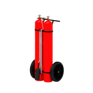 CO2 60 KG. S/RUEDAS 2 CIL 30 Kg, MANGA 3 MTS. Y TOBERA, RUEDA Ø 250 mm. "BC"