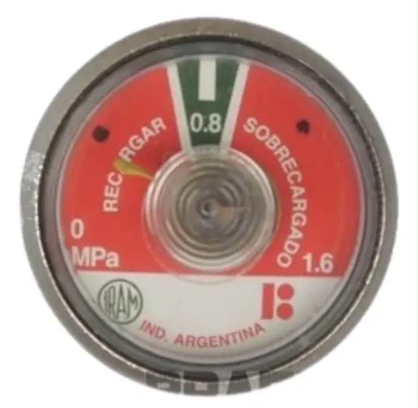 MANOMETRO 0.8 Mpa CON SELLO IRAM 