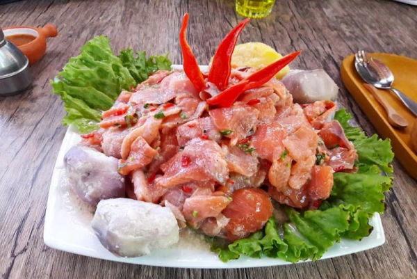 Ceviche de trucha
