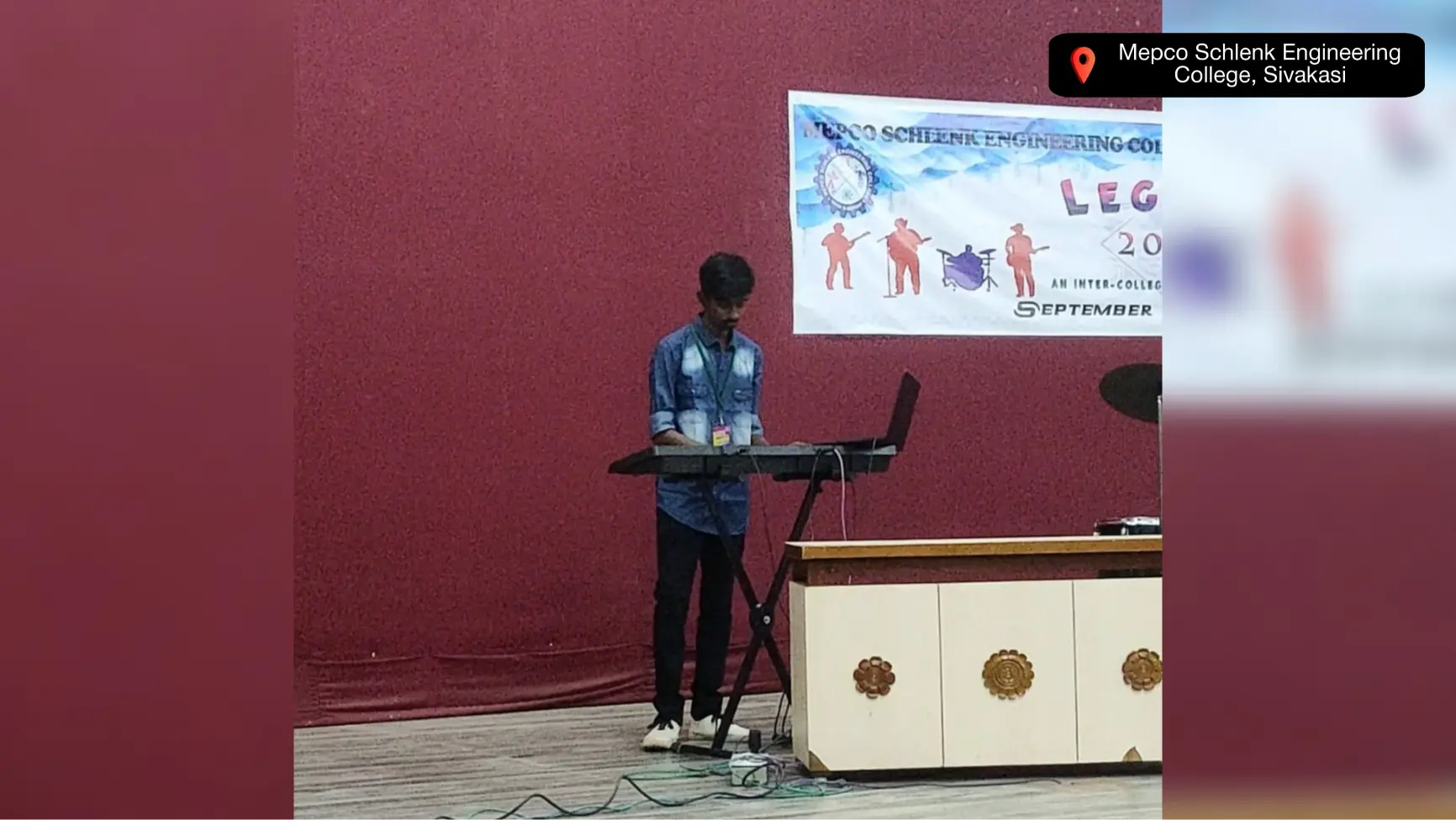 MS Dharani Performed at Mepco Schlenk Engineering College Photo