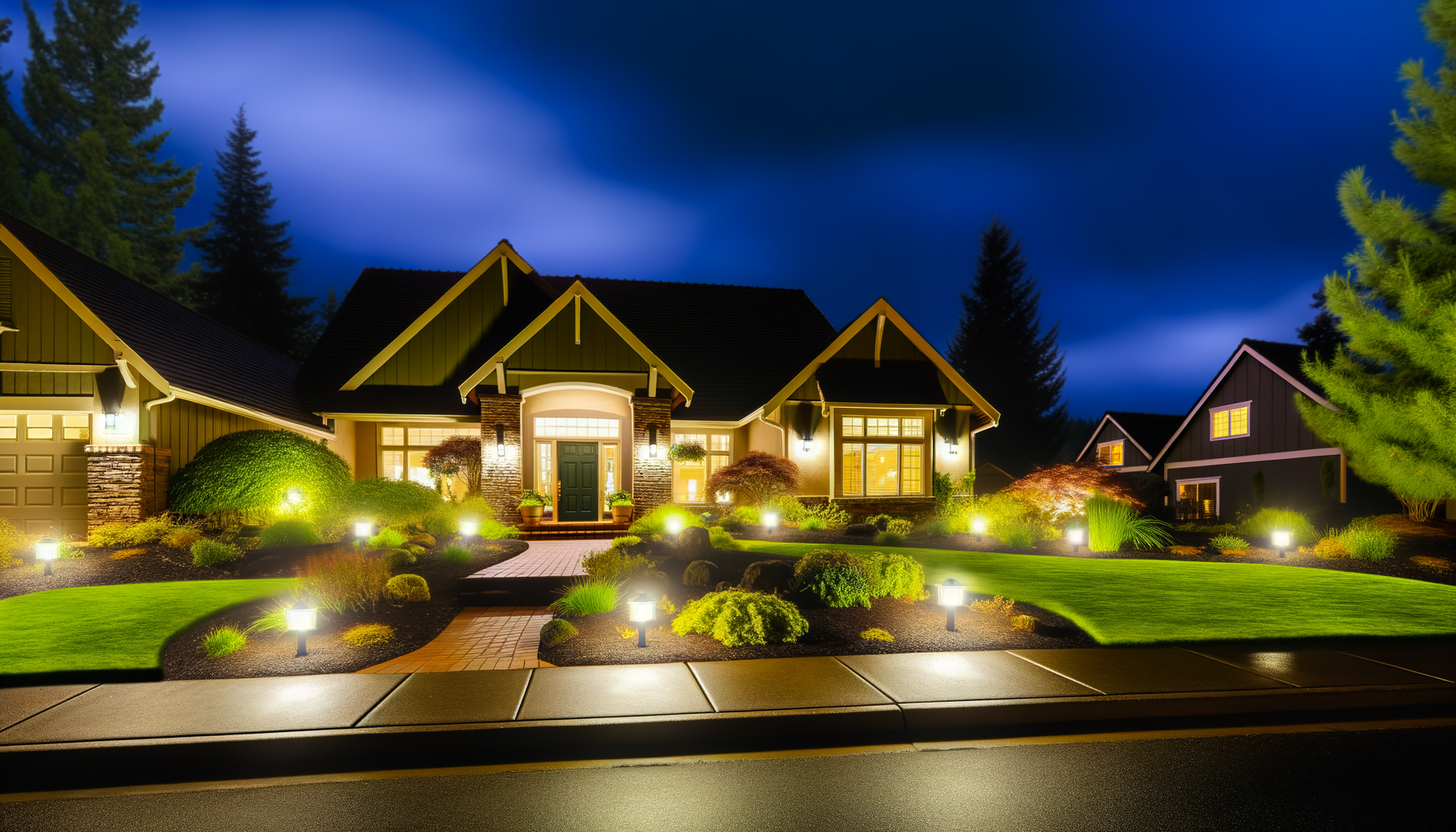 Image for Benefits of Landscape Lighting in McMinnville