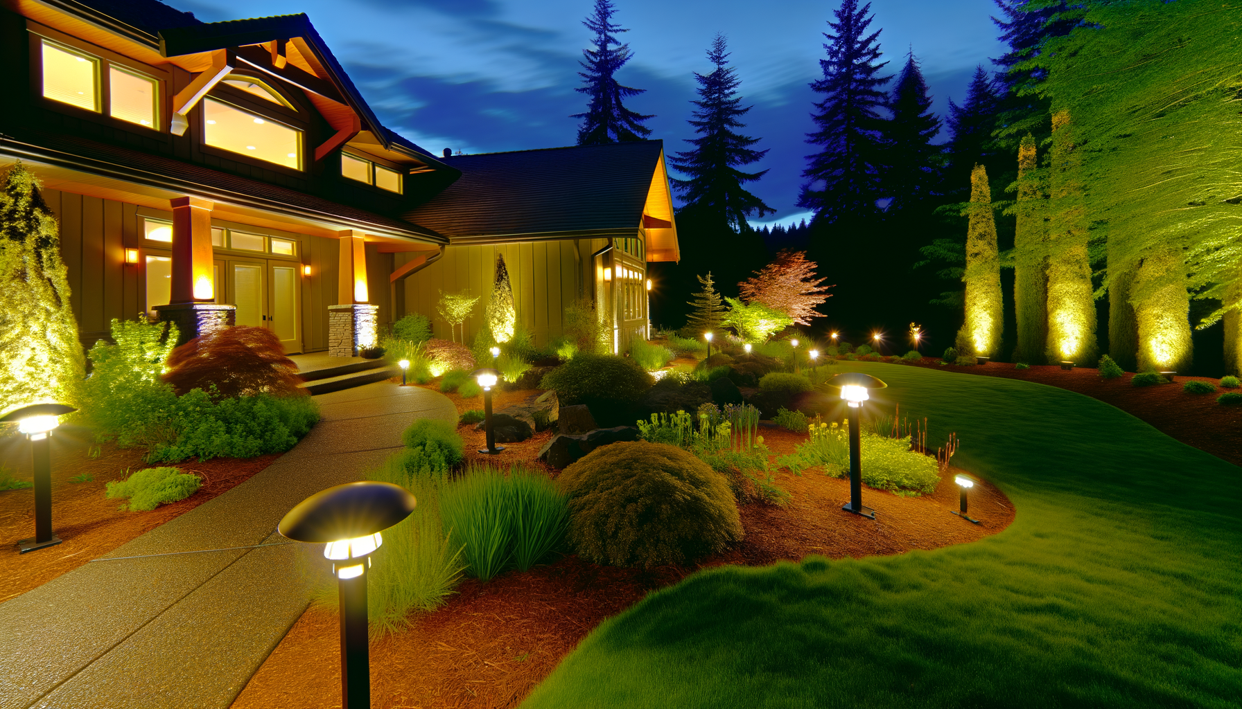 Cover for Illuminate Your Outdoor Space: Mastering the Art of Landscape Lighting in McMinnville