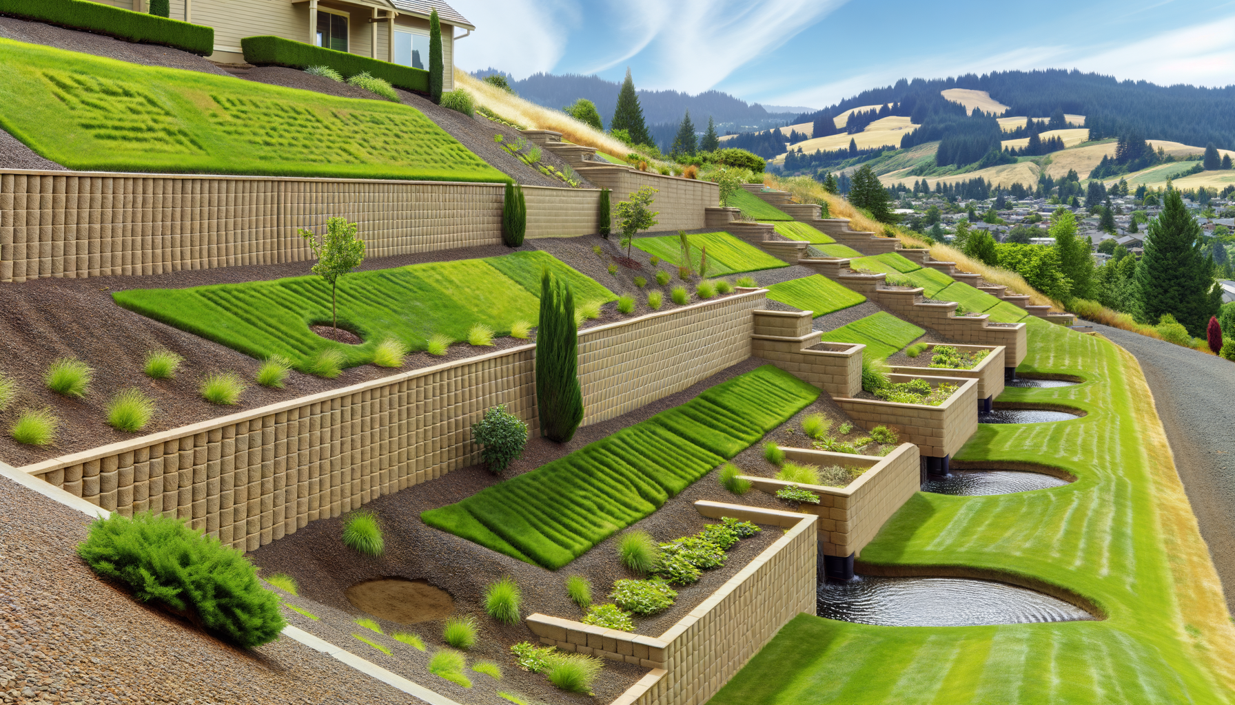 Image for Building Retaining Walls on Slopes: Tips and Techniques
