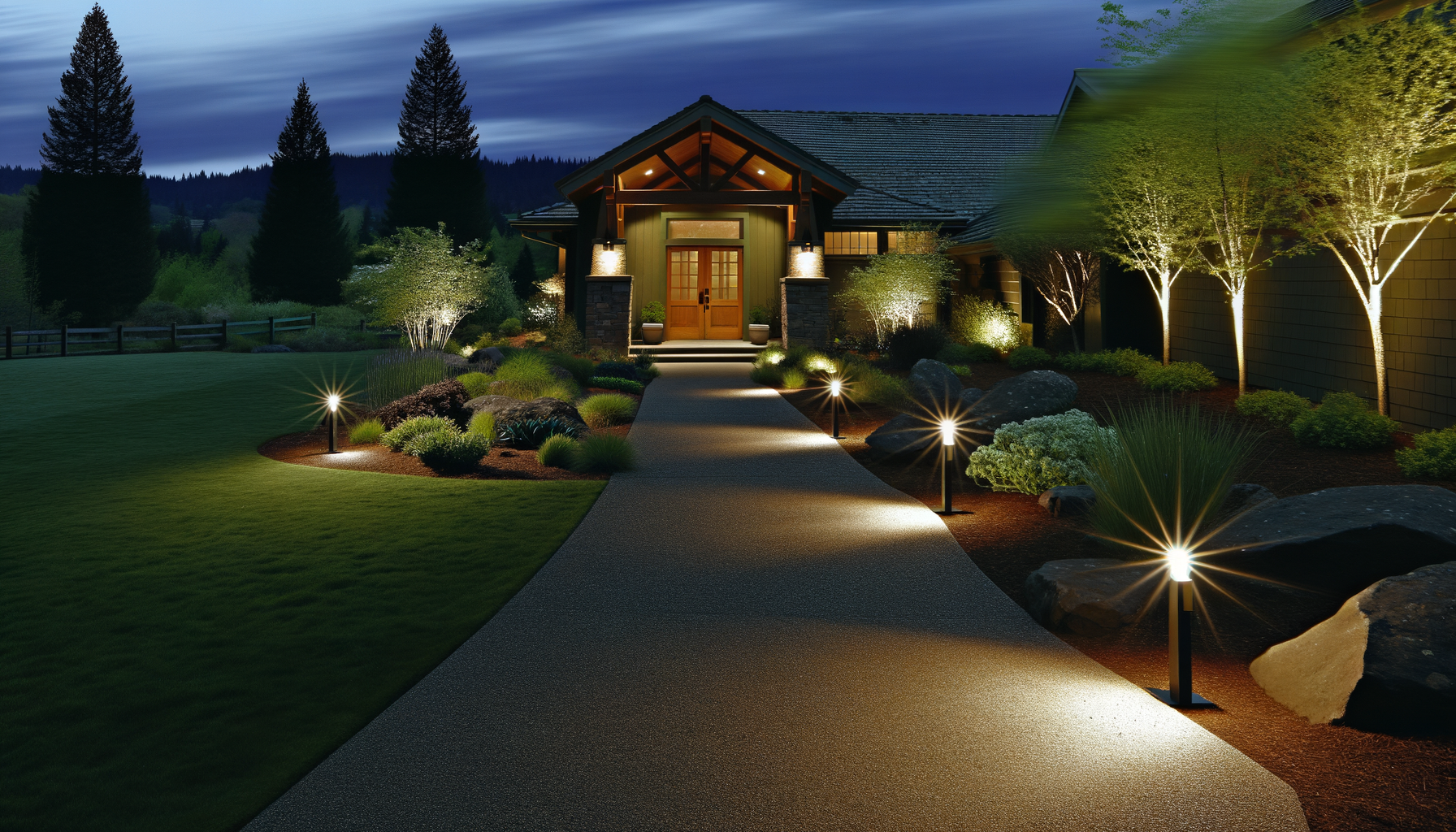 Image for Lighting Up Your Landscape: A Nighttime Transformation