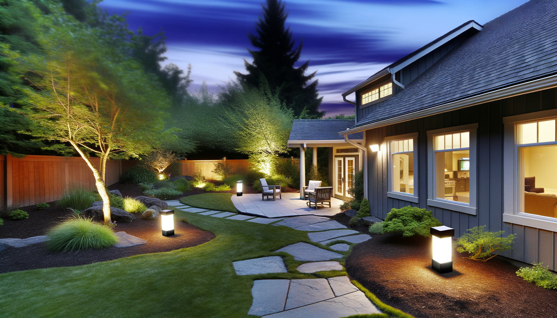 Cover for Twilight Transformations: Illuminate Your Backyard with Oregonian Elegance