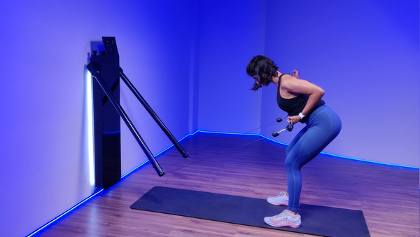 Bent Over Single Arm Supine Barbell Rows
