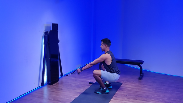 Front Cable Squat