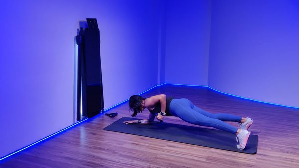 Elbow Plank Single Arm Cable Row