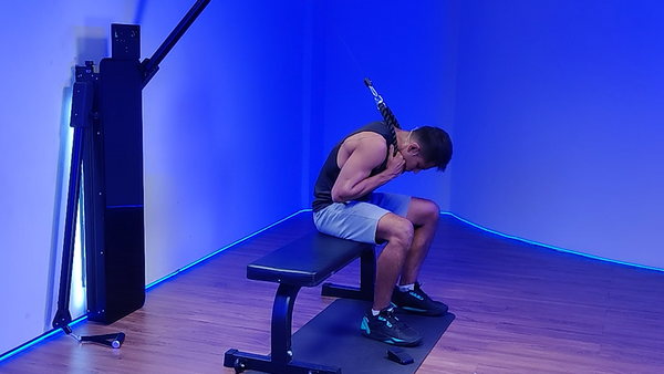 Seated Cable Crunches