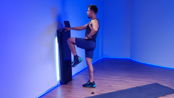 Cable Standing Knee Tuck