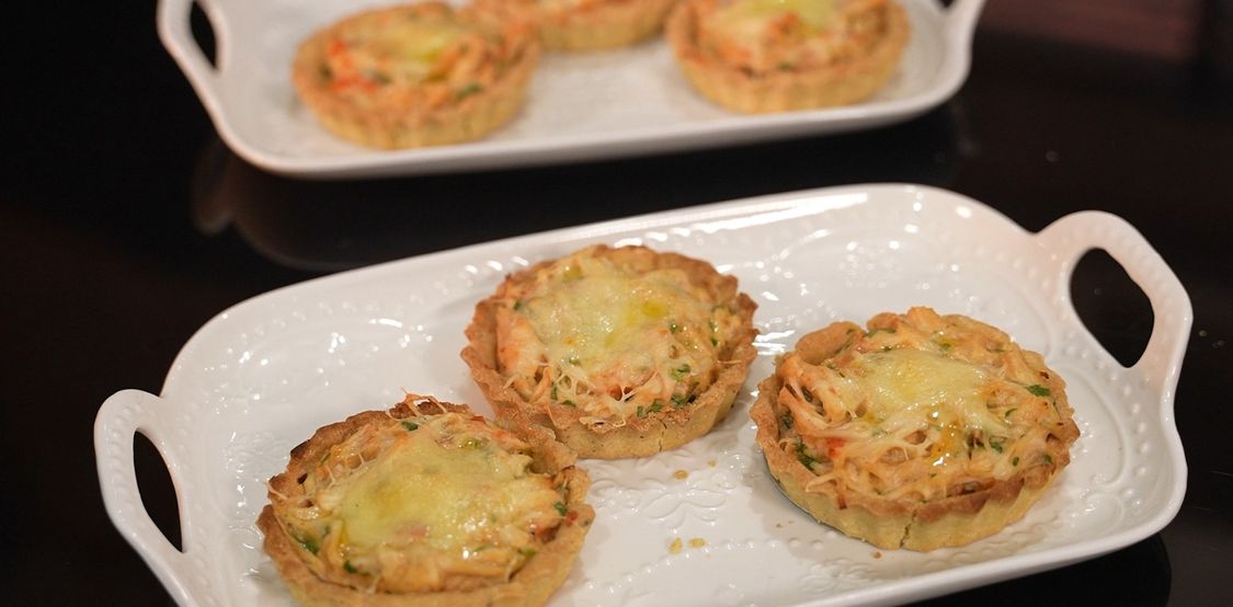 Torta de frango com parmesão