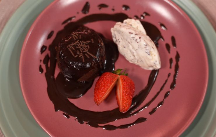 Petit Gateau enriquecido com feijão