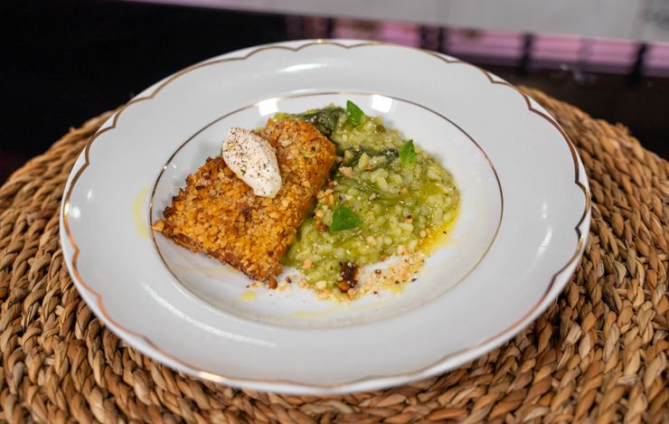 Salada de feijão carioca Chinês com bacalhau