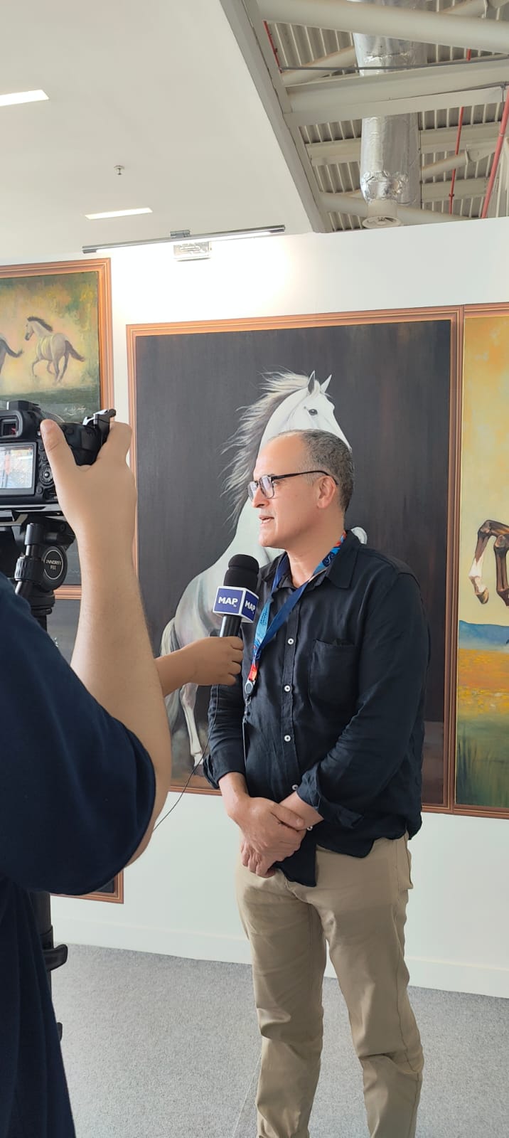 l'artiste peintre Rachid BENABDELLAH participe au salon du cheval d'El Jadida du 13 au 18 octobre 2026.