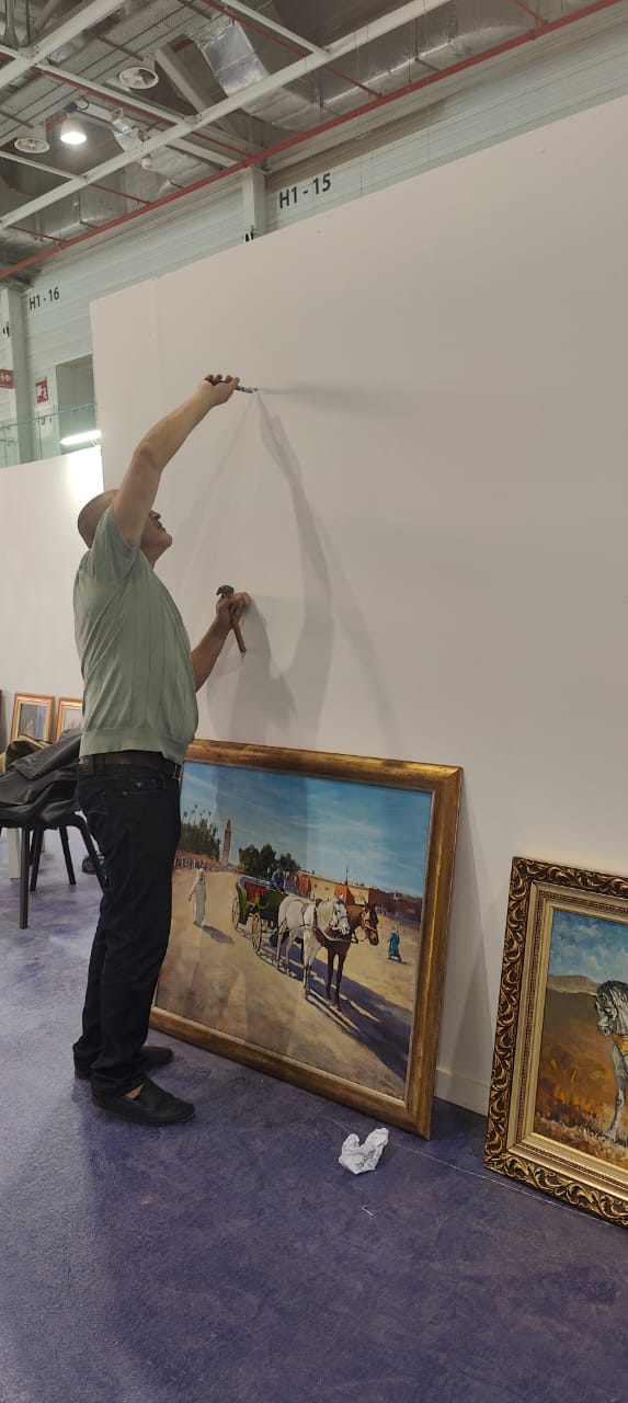 L'artiste peintre Rachid Benabdellah,président de l'association ALAC, participe à la 16ème édition du salon du cheval d'El Jadida - Maroc -  du 30 septembre au 5 octobre 2025.