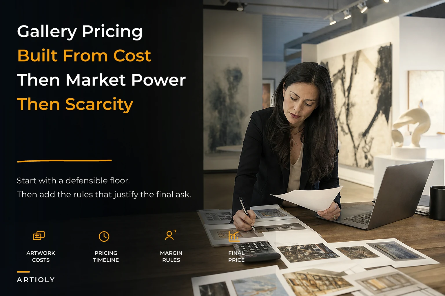 A rule-based pricing matrix that stops underpricing: a gallery pricing framework for single works, editions and commissions