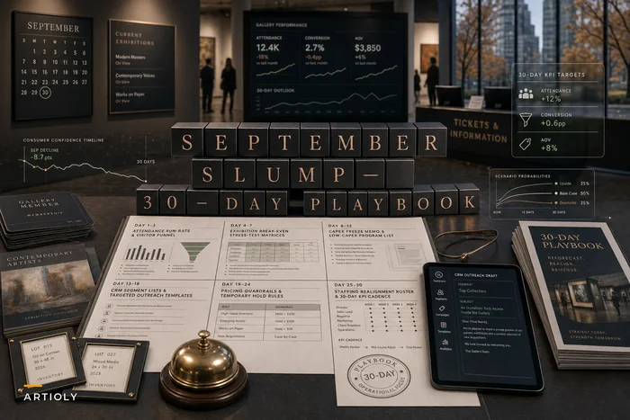 After the September Consumer‑Confidence Slump: A Tech‑First 30‑Day Reforecast & Revenue Playbook for Galleries