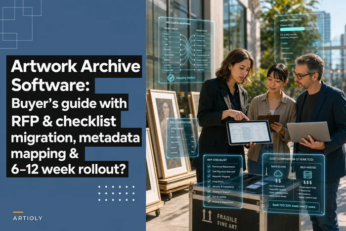 Buyer’s guide: Choosing and implementing artwork archive software for small galleries